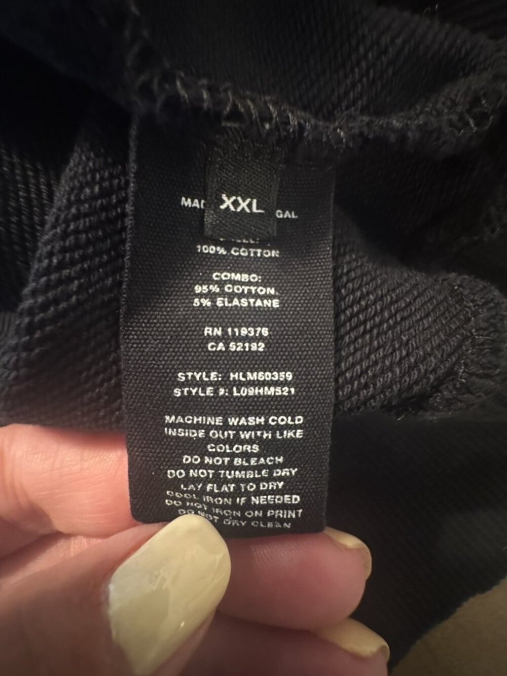 Helmut Lang Black Spell Out Hoodie Men XXL Designer Streetwear Logo - Picture 6 of 10